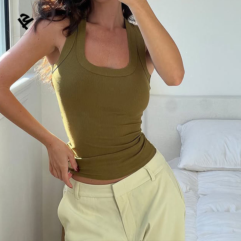 CoreFit Ribbed Crop Tank