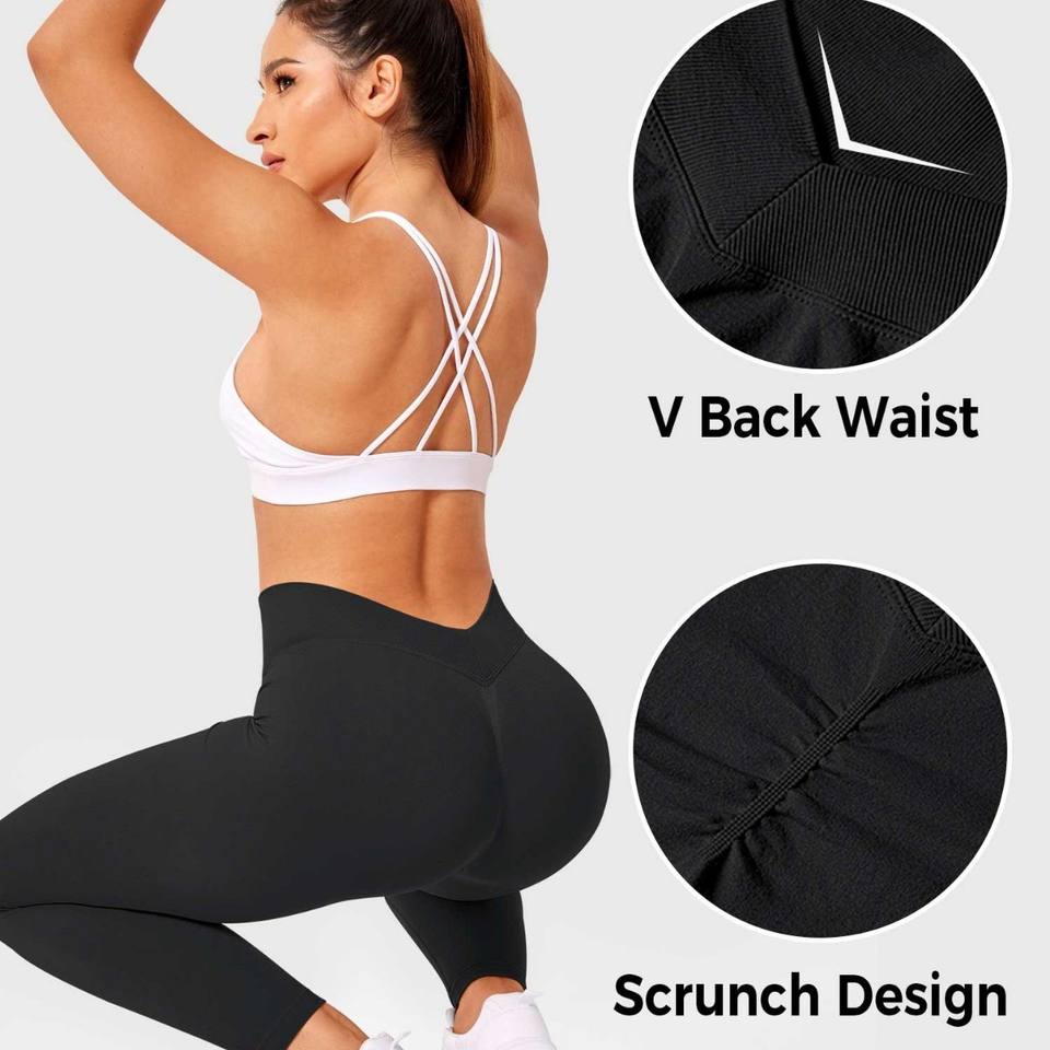 CoreFit Peach-Lift V-Waist Leggings